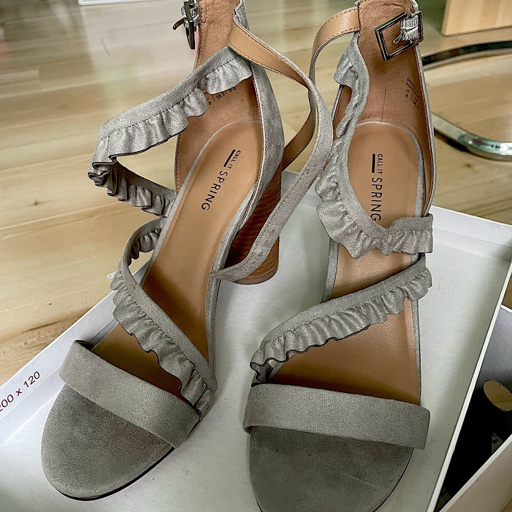Call It Spring Ruffled Heels - Picture 2 of 3